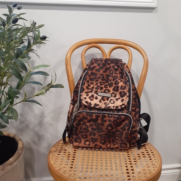 Adrienne Vittadini Handbags - Adrienne Vittadini Nylon Leopard Print Citywear Backpack